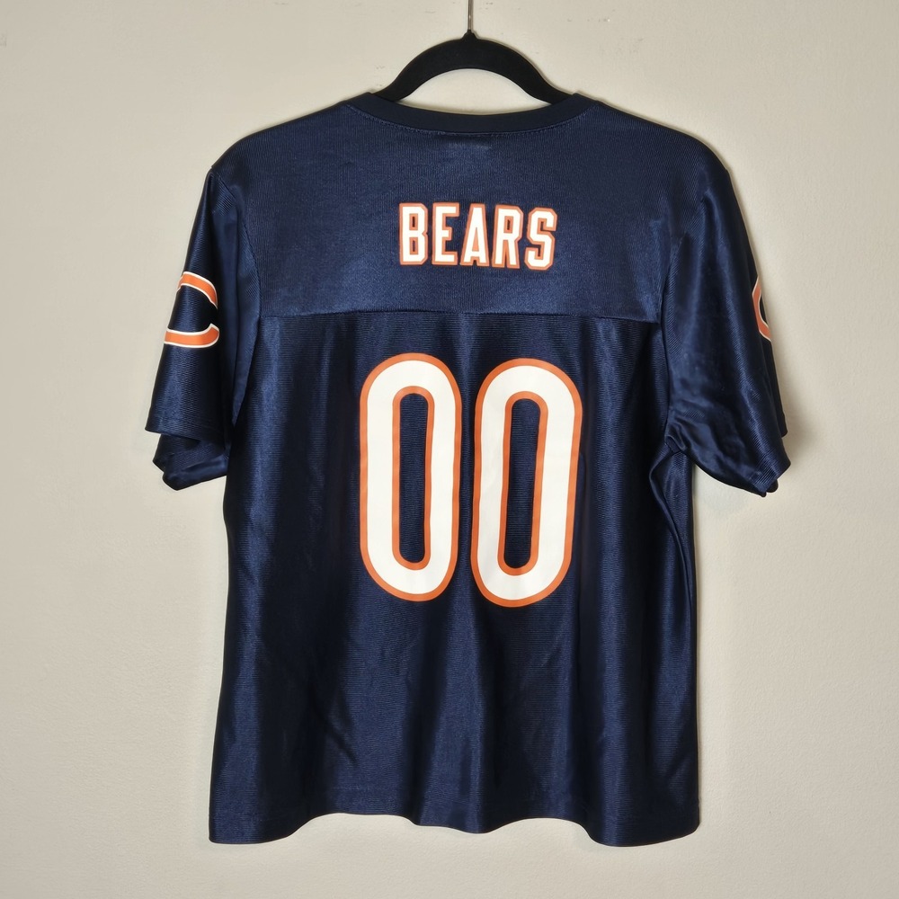 Ladies Lg NFL Team Apparel Chicago Bears Football Jersey Style Shirt